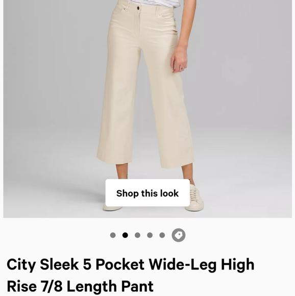 lululemon athletica Pants - Lululemon City Sleek 5 Pocket Wide-Leg High Rise 7/8 Length Pant